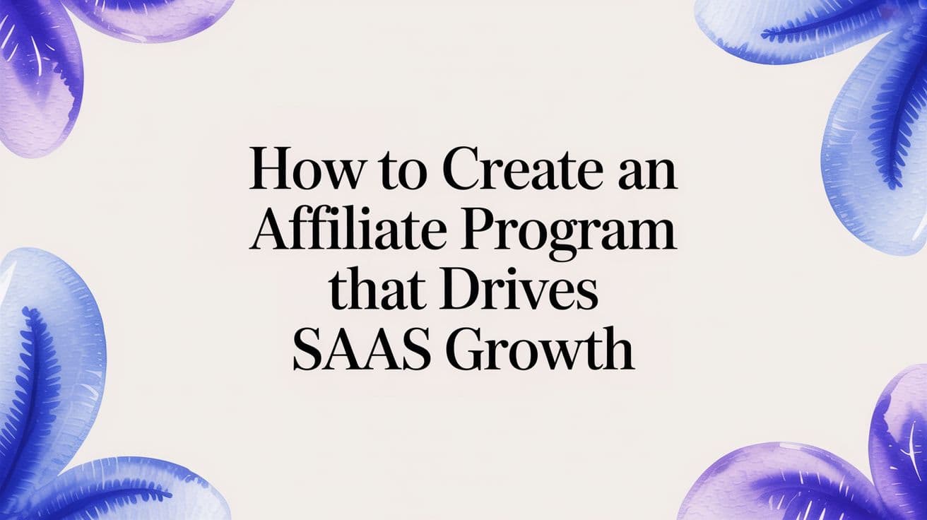 How to Create an Affiliate Program That Drives SaaS Growth