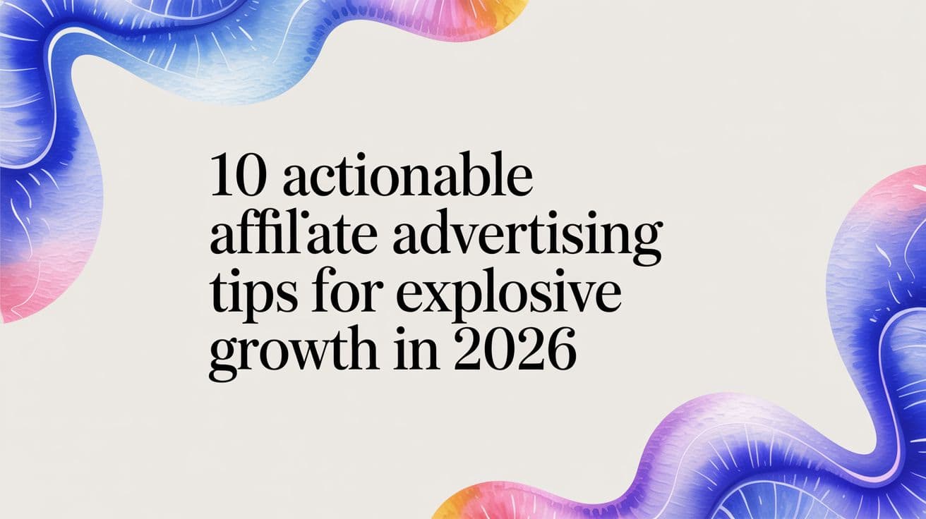 10 Actionable Affiliate Advertising Tips for Explosive Growth in 2026
