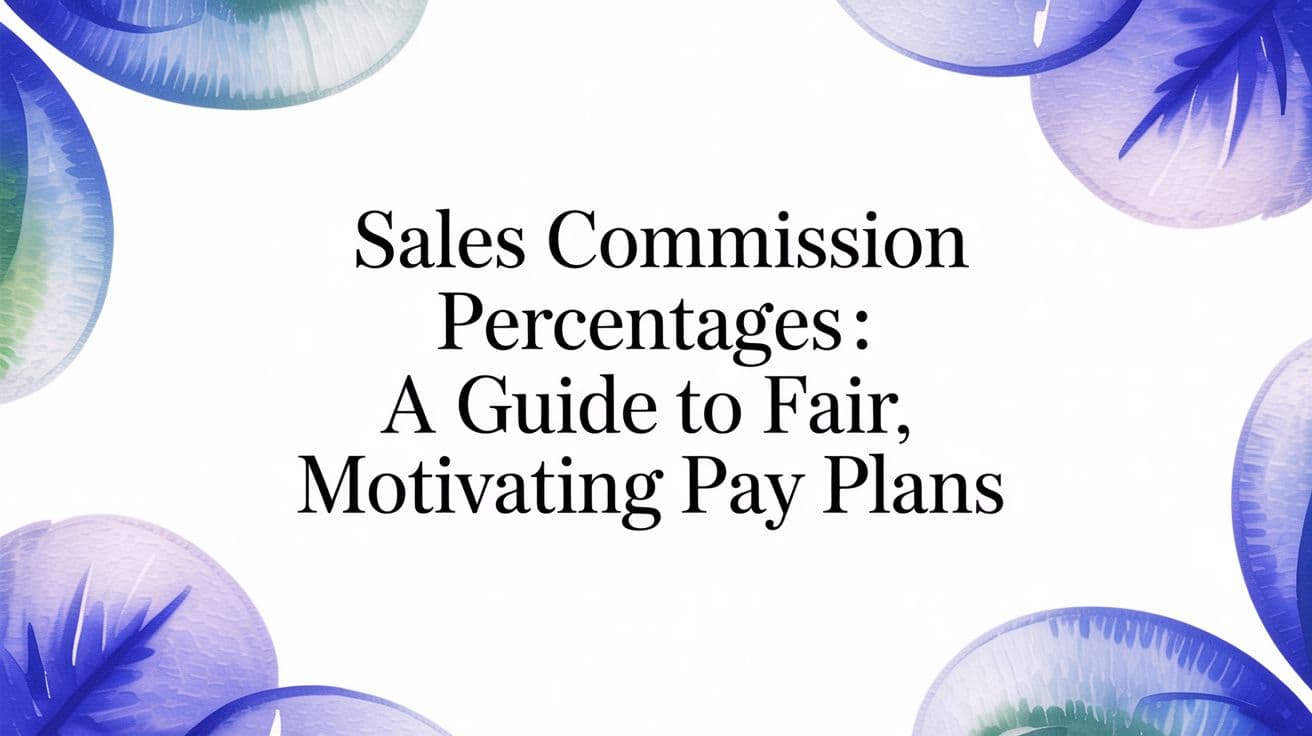 Sales Commission Percentages: A Guide to Fair, Motivating Pay Plans