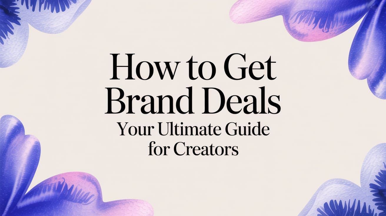 How to Get Brand Deals Your Ultimate Guide for Creators