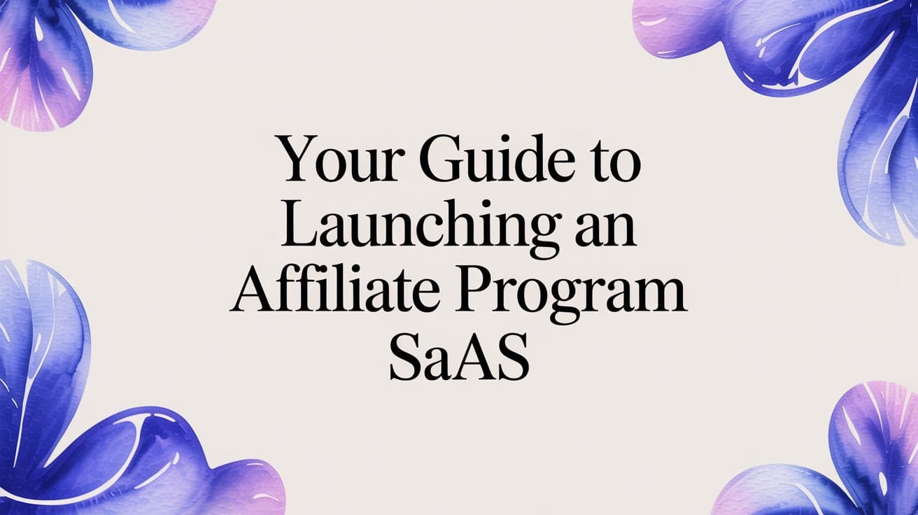 Your Guide to Launching an Affiliate Program SaaS