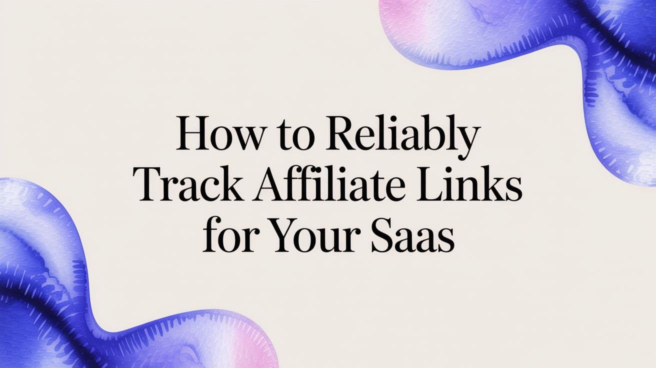How to Reliably Track Affiliate Links for Your SaaS