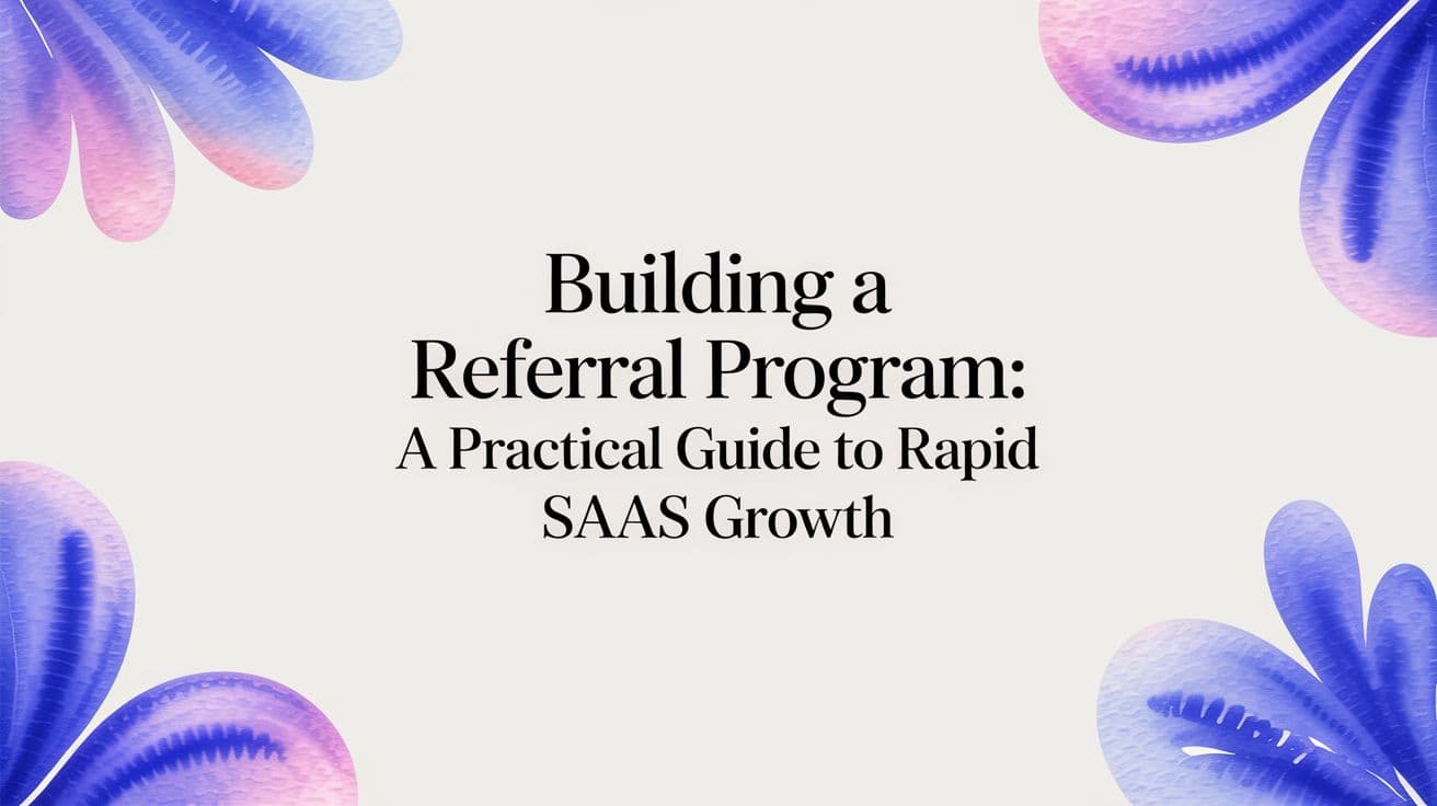 Building a Referral Program: A Practical Guide to Rapid SaaS Growth