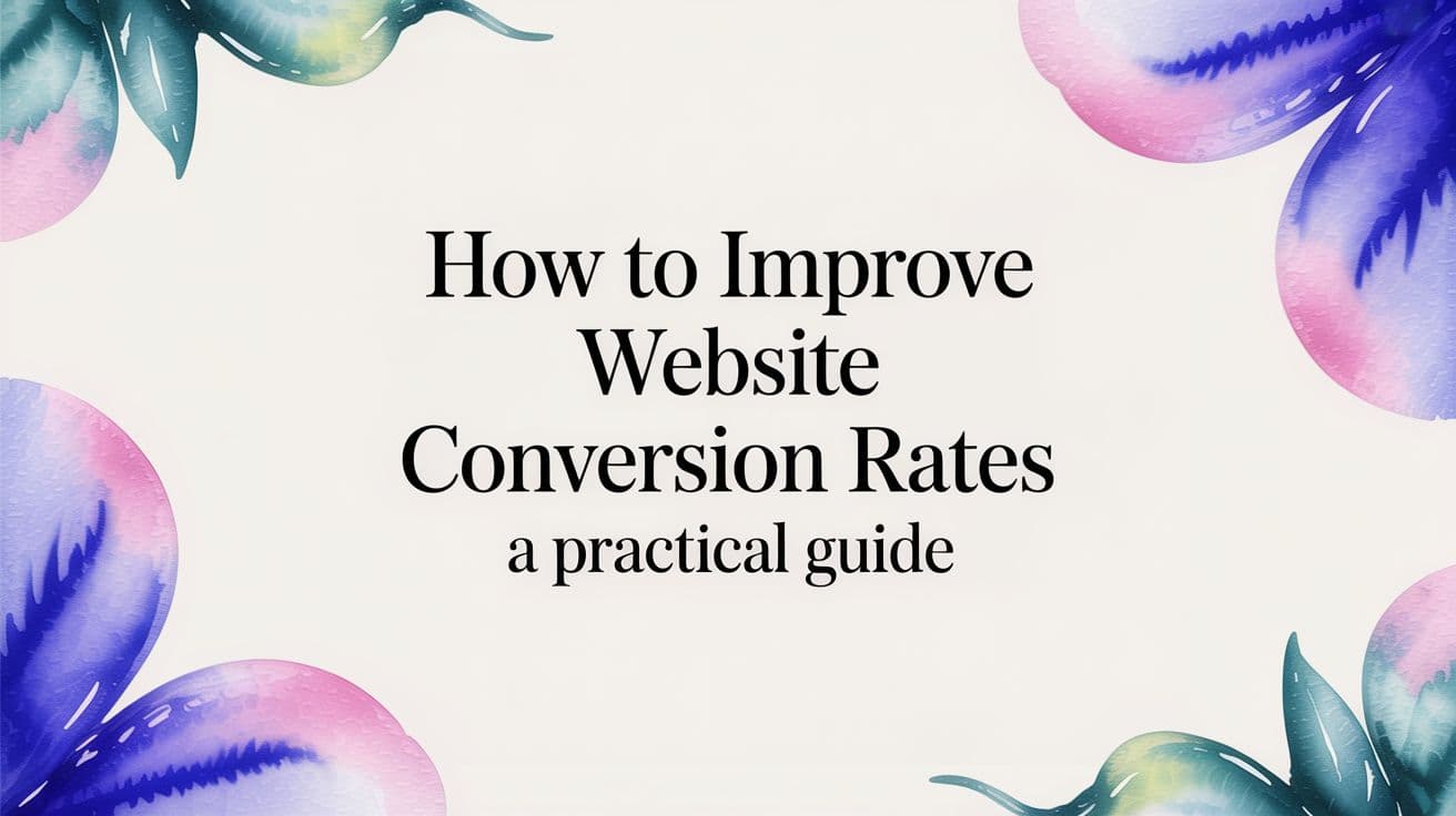 How to Improve Website Conversion Rates A Practical Guide