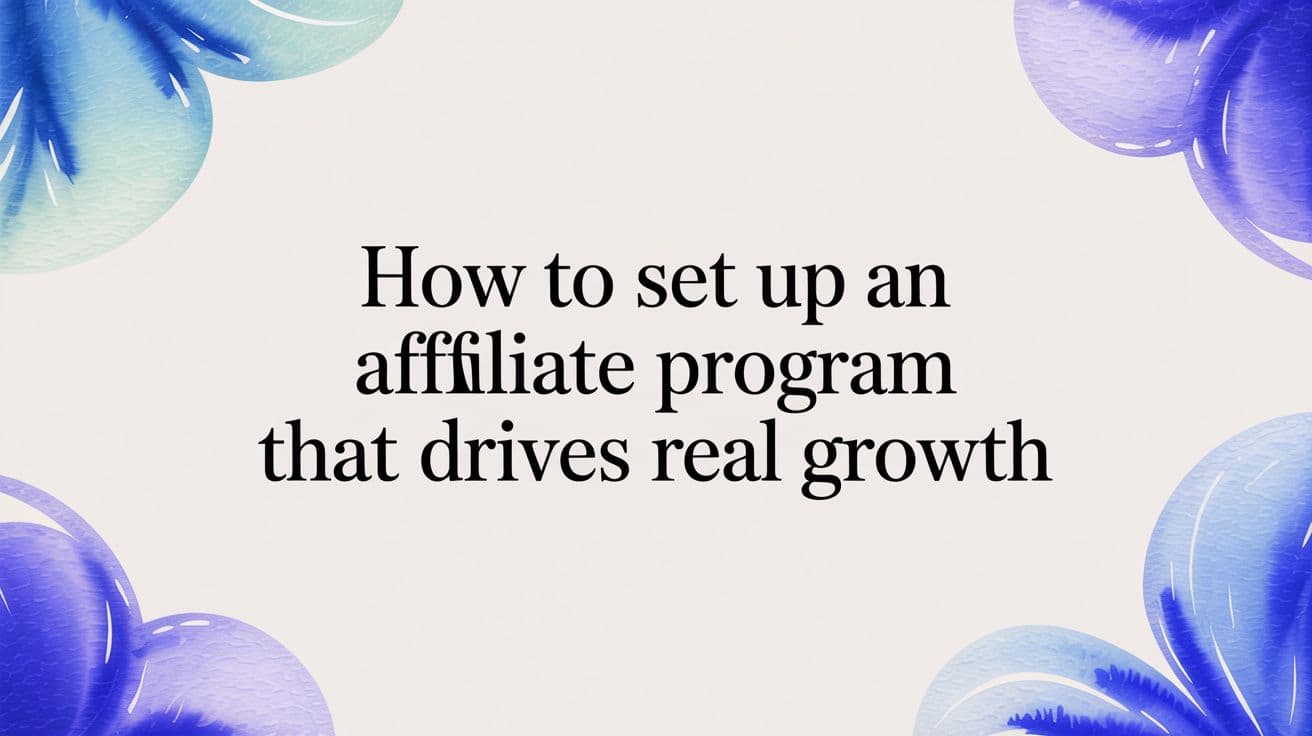 How to Set Up an Affiliate Program That Drives Real Growth
