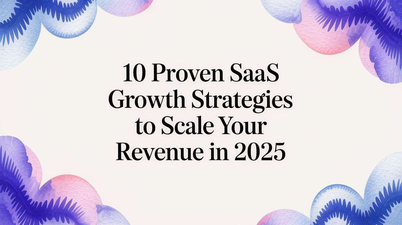10 Proven SaaS Growth Strategies to Scale Your Revenue in 2025