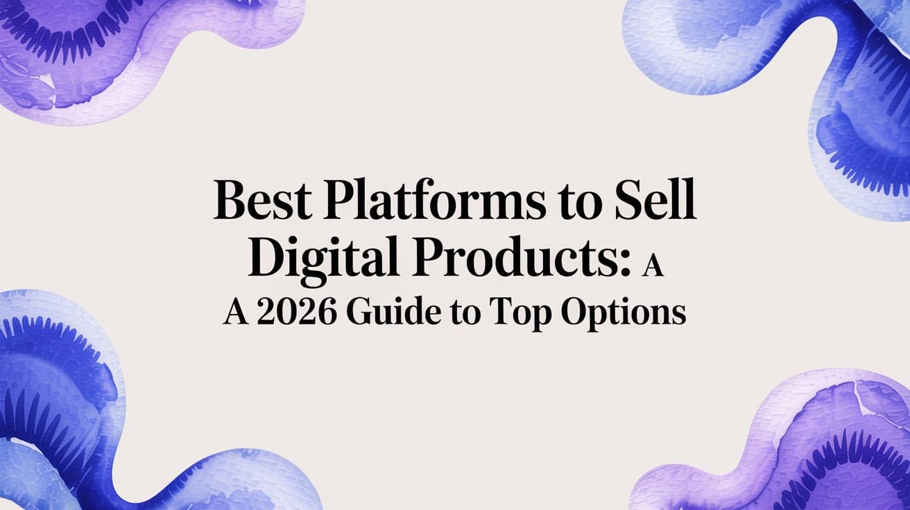 Best platforms to sell digital products: A 2026 Guide to Top Options