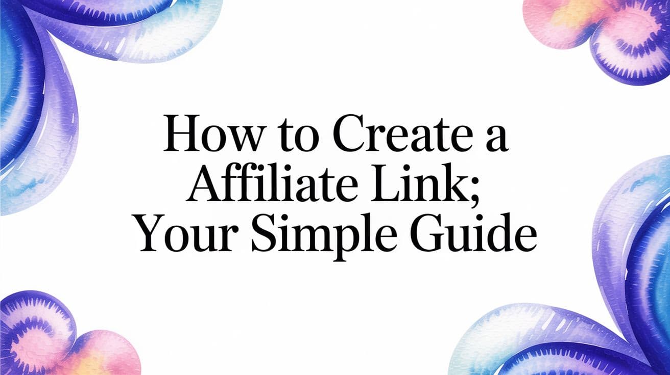 how to create a affiliate link: Your simple guide