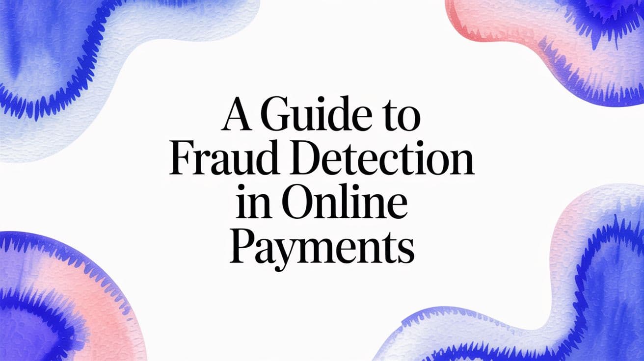 A Guide to Fraud Detection in Online Payments