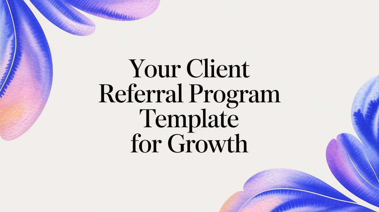 Your Client Referral Program Template for Growth