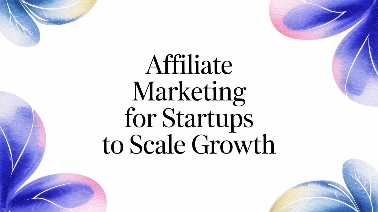 Affiliate Marketing for Startups to Scale Growth