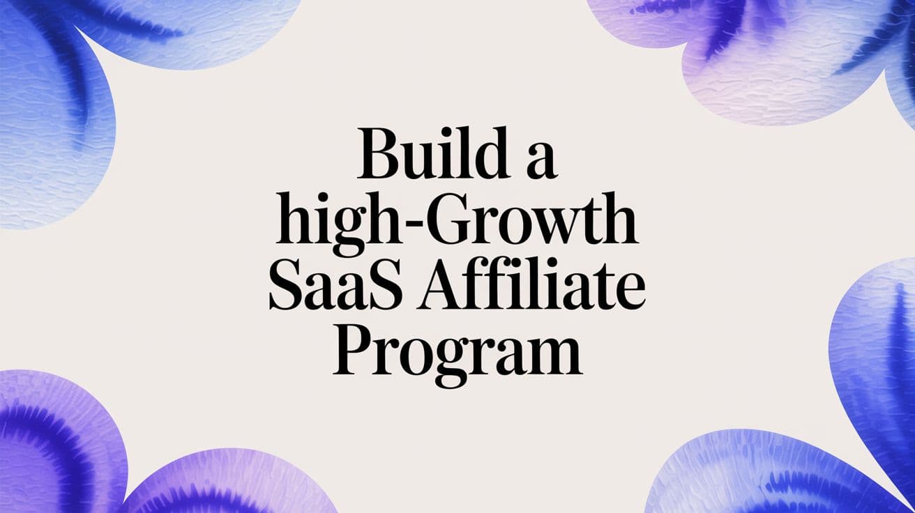 Build a High-Growth SaaS Affiliate Program