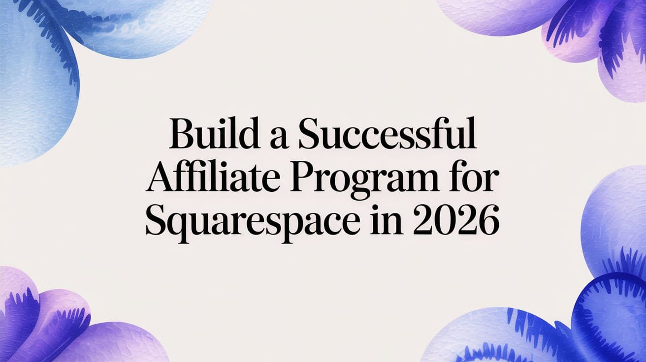 Build a Successful Affiliate Program for Squarespace in 2026