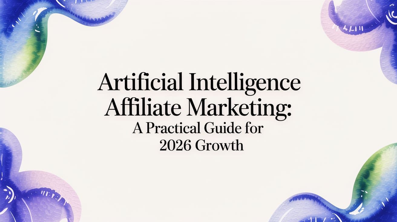 Artificial Intelligence Affiliate Marketing: A Practical Guide for 2026 Growth
