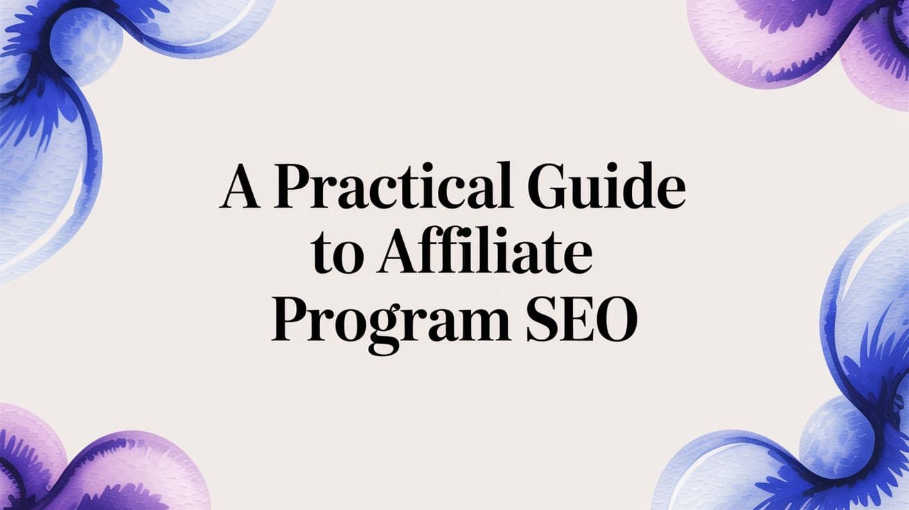 A Practical Guide to Affiliate Program SEO
